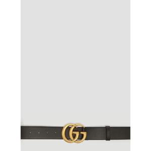 25 SS 구찌 여성 GG 마르몽 가죽 벨트 guc0233072blk