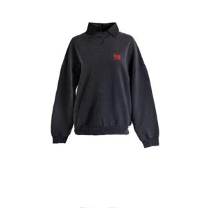 발렌시아가 BB 로고 자수 디스트레스드 스웨트셔츠 837035TSVC6 1041 TP944963599