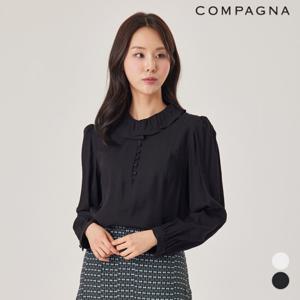 [꼼빠니아] 콩단추프릴넥블라우스_CACS2-WRB120