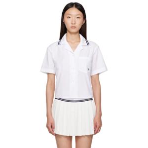 25 SS 스포티앤리치 여성 화이트 SRC 러 셔츠 252446F109002
