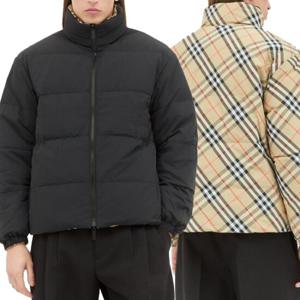 25 SS 버버리 Reversible Check 리버시블 체크 하이넥 패딩 자켓 8096095 B9368