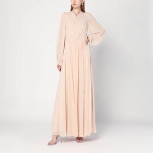 ALBERTA FERRETTI Light pink dress in silk georgette 04456616/R_ALBER-V0165