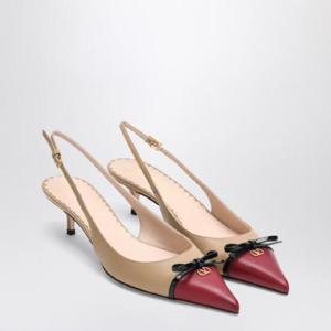 VALENTINO GARAVANI Slingback Bepointy 60MM beige bordeaux 7W2S0LL3YEA/R_VALE-CUB