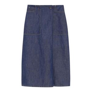 위켄드막스마라 롱 스커트 25151010826E15 Medium Wash