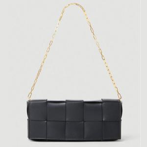 25 SS 보테가 베네타 바게트 Baguette Pochette 체인 숄더백 블랙 741713 VCQC1 8