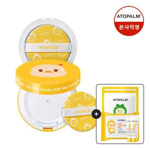 [아토팜]톡톡페이셜 선팩트15g 본품+리필 +(클렌징패드+선로션10g*2+팩*2매 6/30~7/6)