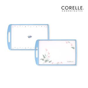 코렐코디네이츠 양면도마(블루베리/백합) 대 2P