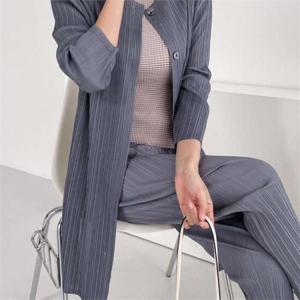 [다잇템]여성 플리츠원단 롱가디건 라이트 자켓 (7766287)