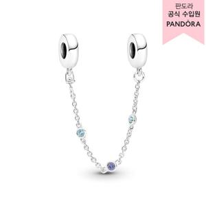 [판도라(주얼리)][백화점 보증서 제공]트리플 블루 스톤 세이프티 체인_791688C01