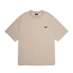 내셔널지오그래픽 N232UTS061 가슴 포켓 우븐 반팔 티셔츠 BEIGE