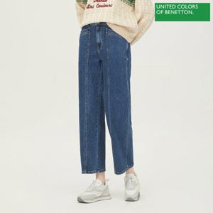 베네통 사선 포켓 데님 팬츠 BADP15311_IN