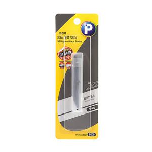 30도 프리미엄 블랙 커터날 9mm BE09 칼날 칼심 커터날 컷터칼