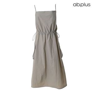 [ab.plus] 슬리브리스 스트링 포인트 포켓 원피스 (LSY2MO34A)