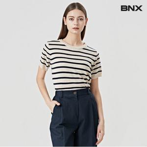 [BNX]스트라이프 베이직 니트 (BV2KP002L0)