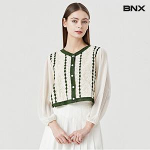 [BNX]메쉬뜨개 블라우스 (BV2BL006L0)
