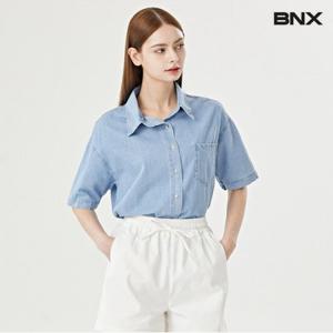 [BNX]카라넥 코튼 데님 셔츠 (BW2BL003L0)