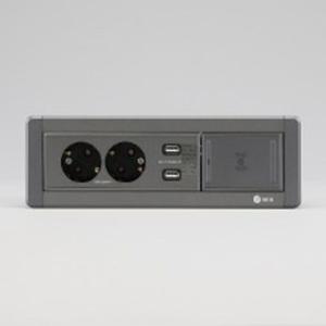 BIS 빌트인 가구 매입 콘센트 BID-202MW 다크그레이