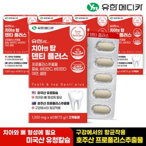 유한메디카 치아 엔 탑 덴티 플러스 60정x5개(10개월)