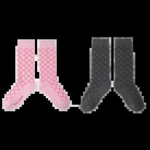 [힐크릭]골프양말  패턴 조직 하프 니삭스  2HCSCW2508.