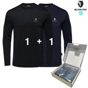[블랙야크 (행사)]24FW 1_+1긴발티셔츠 공용 긴팔 더블 에코 라운드티 1BYTSF4901 NW