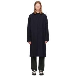 25 SS 아페쎄 남성 네이비 가스파드 레인 코트 242252M176003