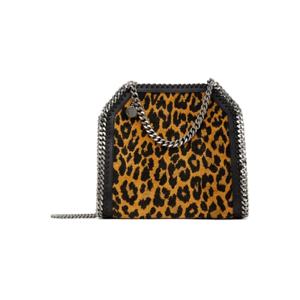 25 SS Stella McCartney 여성 블랙   탠 미니 팔라벨라 레오파드 숄더백 251471F048017