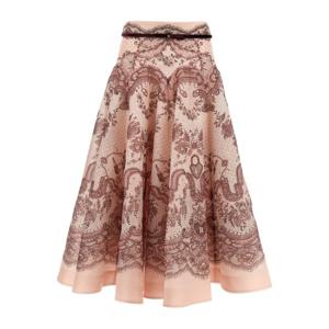 짐머만 크러쉬 플레어 미디 스커트 2272SR251 PNKLACPRI