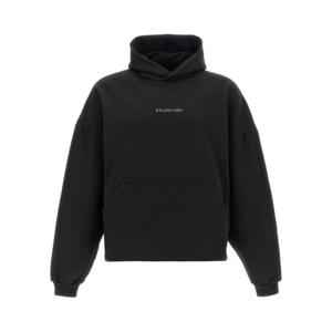 발렌시아가 후드 티셔츠 818433TQVY11000 Black