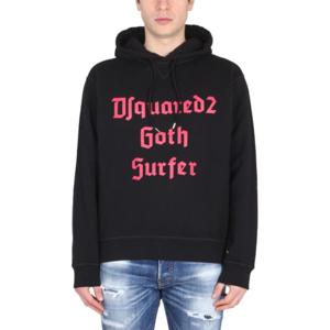 디스퀘어드2 후드 티셔츠 S74GU0678 BLACK