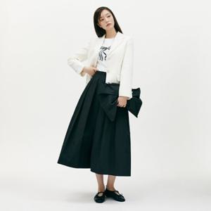 플라스틱아일랜드  턱 볼륨 롱 스커트 (PR2WS363)