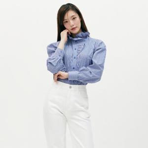 플라스틱아일랜드  러플 자수 블라우스 (PR2WB367)