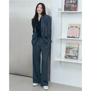 플라스틱아일랜드  투턱 와이드 팬츠 (PR7WP361)