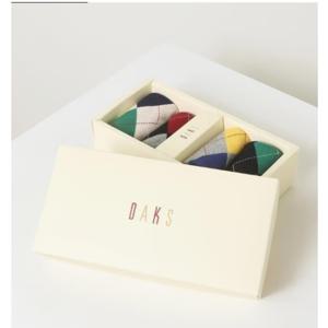 [닥스] 남성체크배색 면혼방 발목 4족세트 DBSS4F901BK