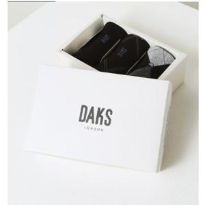 [닥스] 남성면혼방 아가일 혼합 장목3족세트 DBSS4F920BK