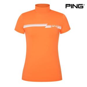 [핑]PING 여성 하이넥 반팔 이너 티셔츠 121C2TI061 OR 골프 반