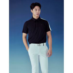 [볼빅어패럴] 남성 언발란스 컬러블럭 제에리 반팔 티셔츠(ON) VOTSP473_BK