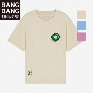 뱅뱅 HC04 여성여름 클로버 라운드 반팔티셔츠 NTK527