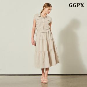 [GGPX]코튼 셔츠 스커트 셋업 (GPBOW029D)