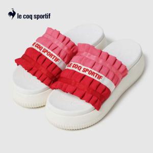 [르꼬끄]러플 슬라이드 QQ222LSD41 PNK 슬리퍼