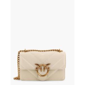 PINKO Matelasse leather shoulder bag with love birds buckle 104550A26Z