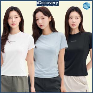 디스커버리 25S/S 여름 신상 여성 슬림핏 절개 반팔티셔츠 DWRS96053