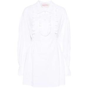 발렌티노 가라바니 미디 원피스 6B3VAU1590D 0BO WHITE