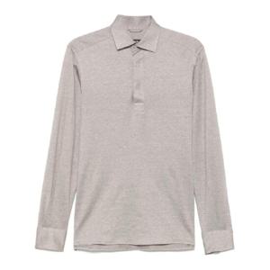 25 SS Zegna 멜란지 이펙트 폴로 셔츠 UFX46A9SRF9 TP437841586