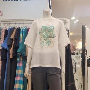 올리비아하슬러 세이브존01 로고프린트티셔츠 OHDMTS122