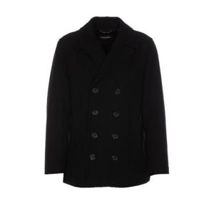 Dolce   Gabbana 브랜드 태그 더블 브레스티드 피 코트 G036DTHUMQQ N0000 TP934873792