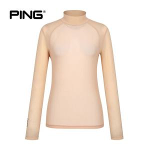 [핑](본사) [PING] 여성 메쉬 반목 긴팔 이너 티셔츠 121D2TI052