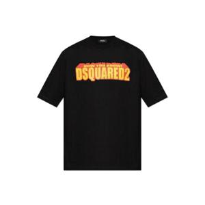 Dsquared2 워시 루즈핏 슬로건 티셔츠 S71GD1553S23009 900 TP935001487