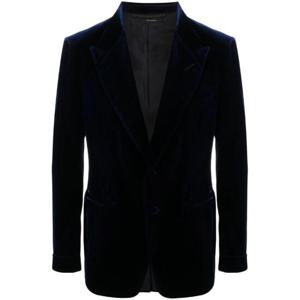 톰포드 blue single breasted velvet blazer JESPF1VUS01 TP717437337