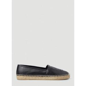 25 SS 생로랑 여성 YSL 엠보싱 플랫 에스파드리유 sla0249108blk