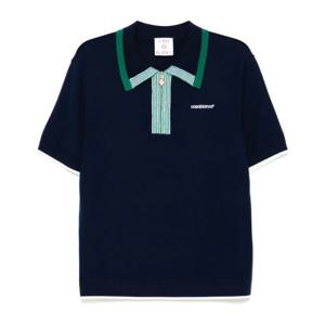 카사블랑카 테니스 폴로 탑 MPS25KW84601MWN NAVYBLUE